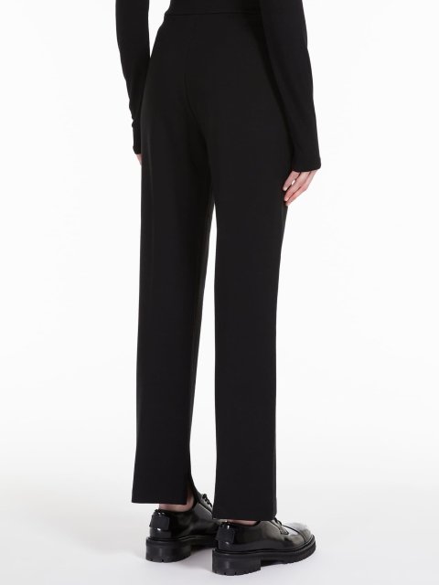 Черные брюки WEEKEND MAX MARA с карманами и застежкой-молнией: фото 2 - Invogue