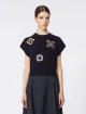 Темно-синий свитер MAX MARA из шерсти и кашемира: фото 2 - Invogue