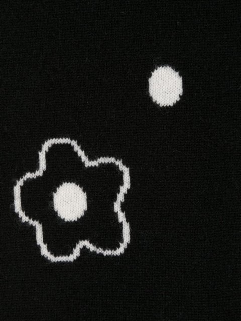 Чёрный шарф KENZO: фото 2 - Invogue