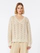 Бежевий светр Max Mara з бавовняної пряжі: фото 2 - Invogue