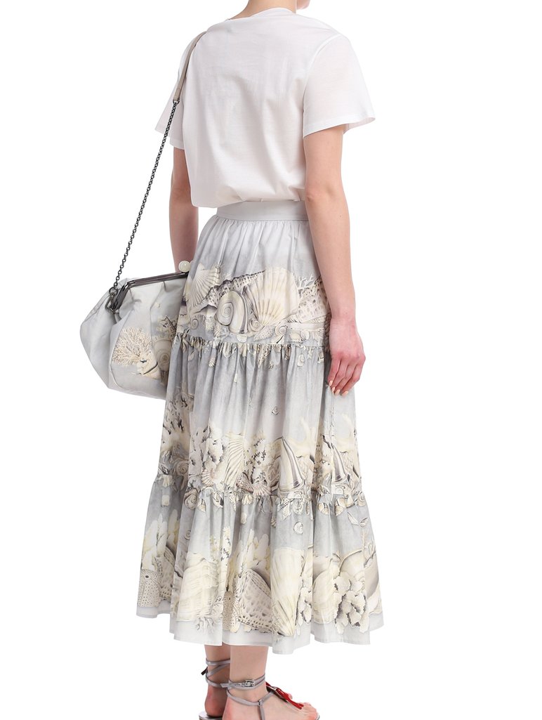 Бежевая юбка WEEKEND MAX MARA: фото 2 - Invogue