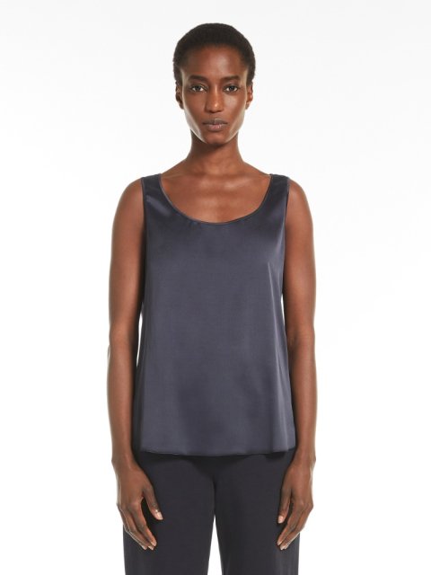 Синя майка MAX MARA : фото 1 - Invogue