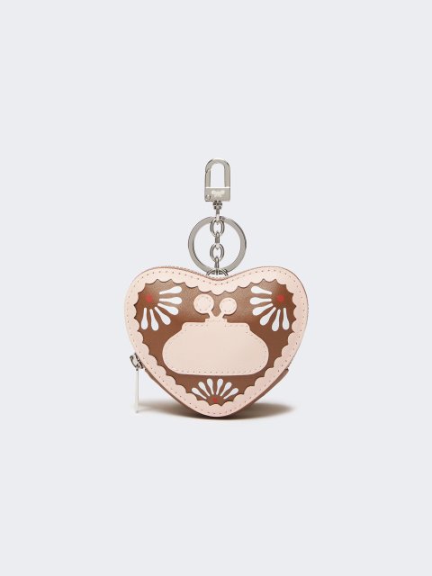 Коричневий брелок WEEKEND ACCESSORIES зі шкіри: фото - Invogue