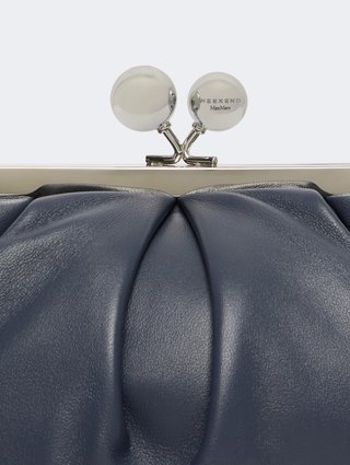 Темно-синя сумка Pasticcino Weekend MaxMara зі шкіри: фото 4 - Invogue