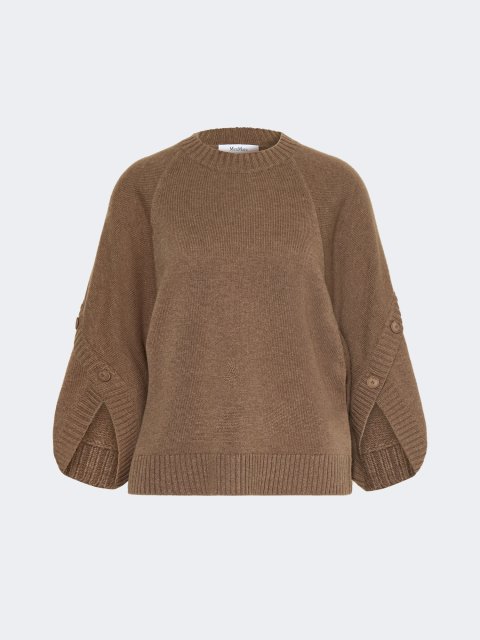 Коричневий светр MAX MARA з вовни та кашеміру: фото - Invogue