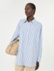 Блакитна сорочка WEEKEND MAX MARA з бавовняного попліну: фото 4 - Invogue