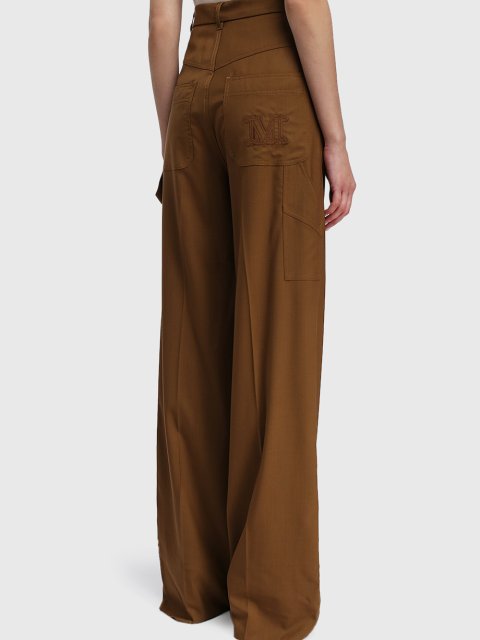 Коричневі брюки MAX MARA : фото 3 - Invogue
