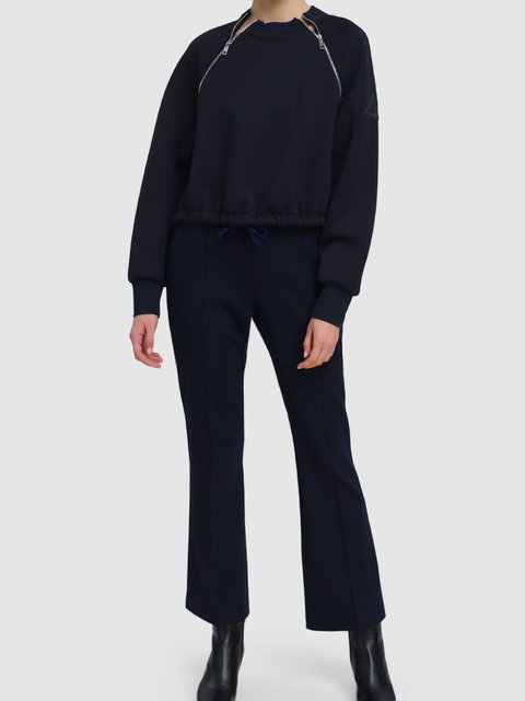Тёмно-синие брюки SPORTMAX: фото 1 - Invogue