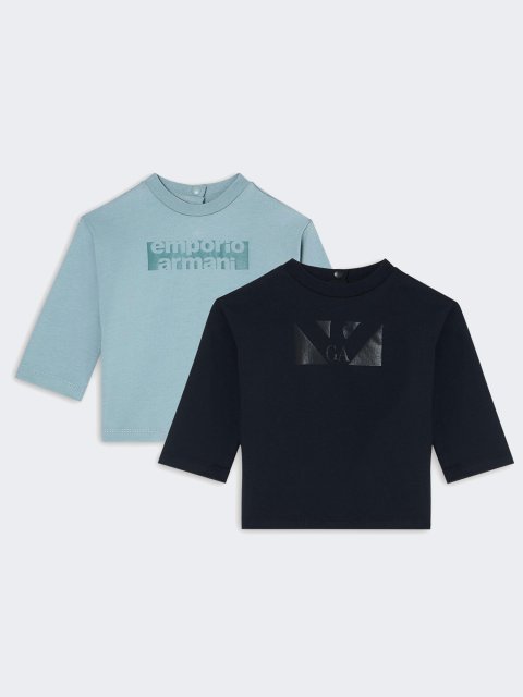 Разноцветные джемперы EMPORIO ARMANI KIDS из хлопка: фото - Invogue