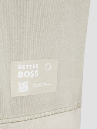Кремовый свитшот BOSS: фото 1 - Invogue