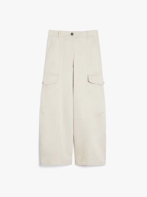 Бежевые брюки Max Mara карго: фото - Invogue