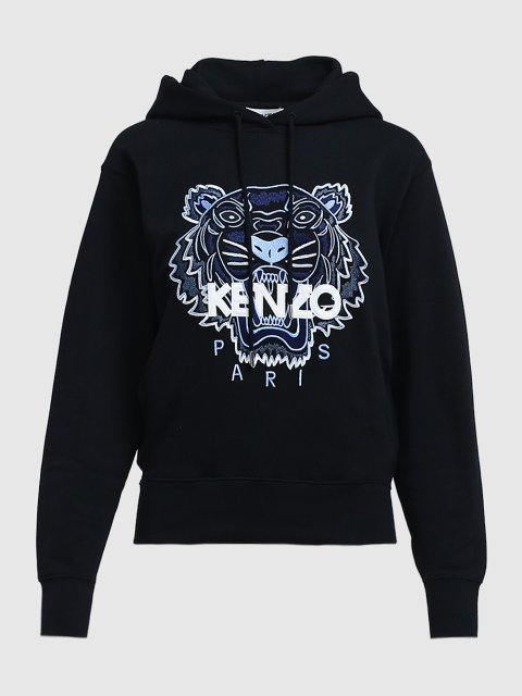 Чёрный свитшот KENZO: фото - Invogue
