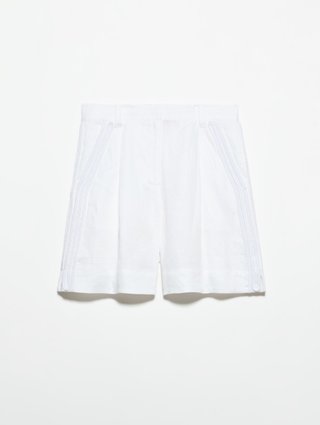 Белые шорты Max&Co из льна: фото - Invogue