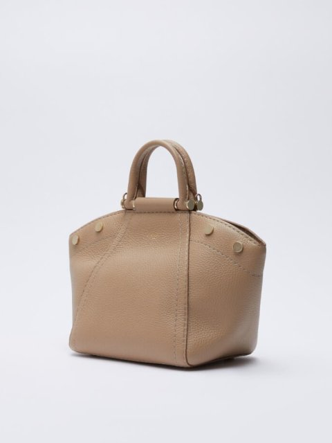Бежевая сумка MAX MARA: фото 1 - Invogue