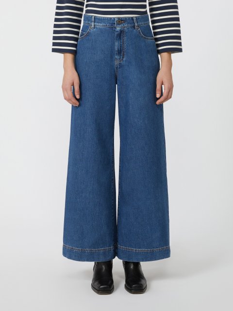 Темно-сині джинси WEEKEND MAX MARA широкі: фото 2 - Invogue