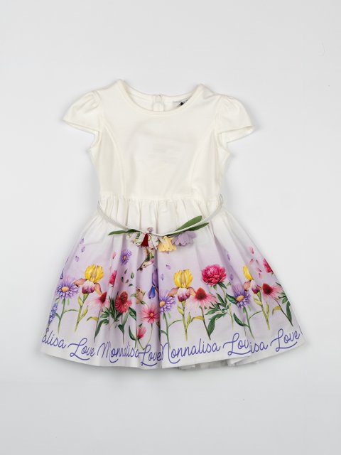 Кремовое платье MONNALISA: фото - Invogue