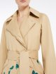 Бежевый плащ Weekend Max Mara с цветочным узором: фото 4 - Invogue