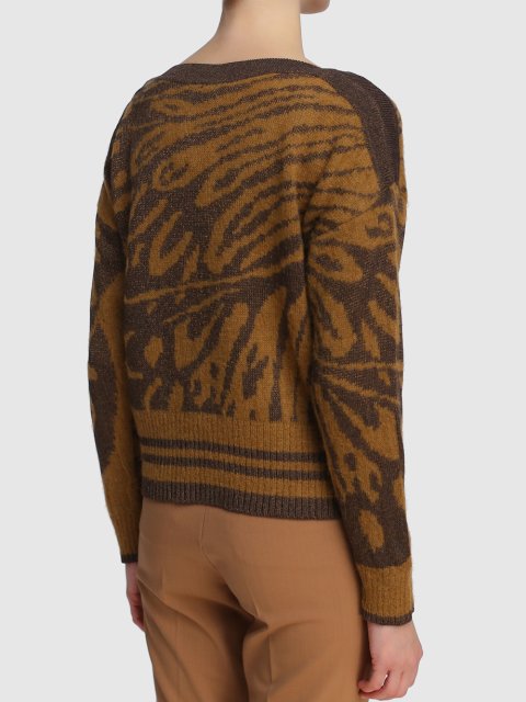 Коричневый свитер MARELLA: фото 3 - Invogue