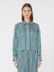 Темно-зелена сорочка MAX MARA у смужку: фото 2 - Invogue