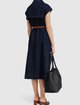 Тёмно-Синее платье Sportmax: фото 2 - Invogue