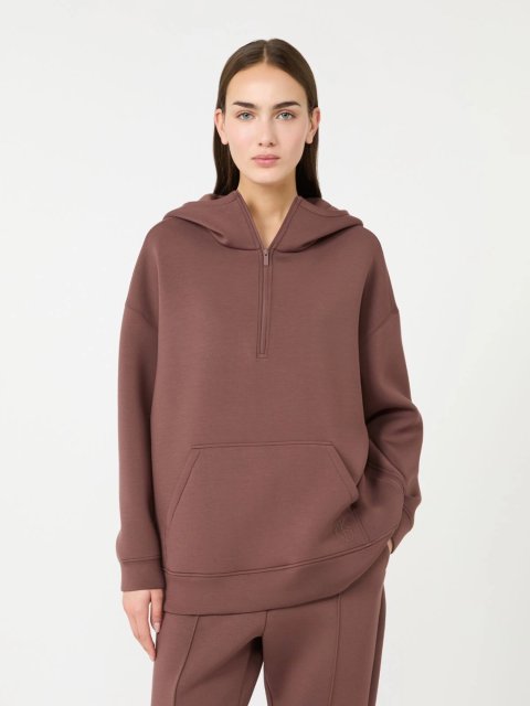 Коричневе худі Weekend Max Mara вільного крою: фото 4 - Invogue