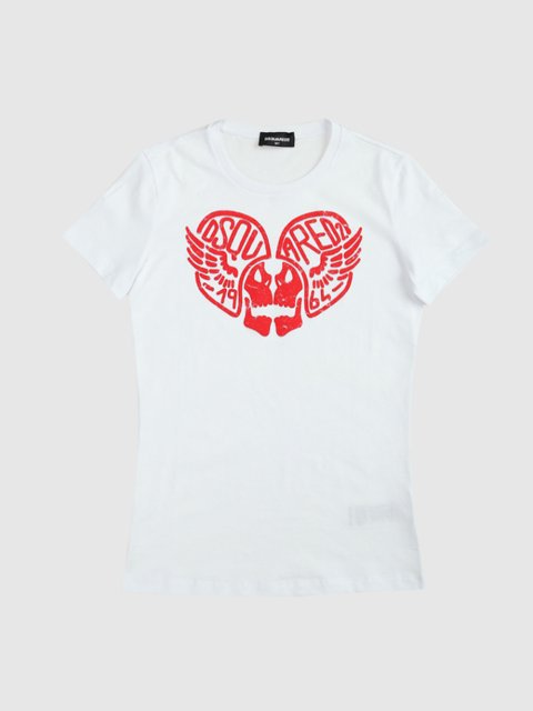 Біла футболка DSQUARED KID : фото - Invogue