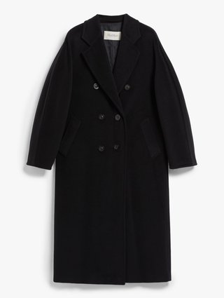 Чорне пальто MAX MARA з вовни та кашеміру: фото - Invogue