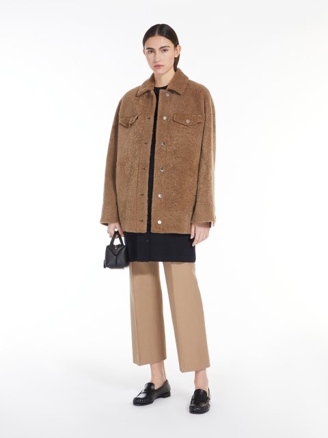 Темно-бежеві брюки Max Mara з бавовни: фото 3 - Invogue