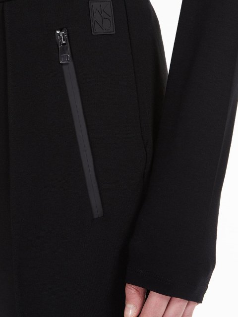 Черные брюки WEEKEND MAX MARA с карманами и застежкой-молнией: фото 3 - Invogue