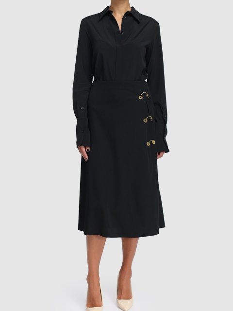 Чёрная юбка SPORTMAX: фото 1 - Invogue