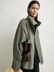 Куртка цвета хаки Toteme из хлопка и полиамида: фото 5 - Invogue