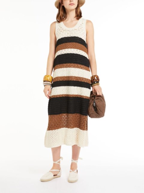 Коричневое платье WEEKEND MAX MARA: фото 3 - Invogue