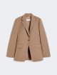 Світло-коричневий жакет MAX MARA з натуральної вовни: фото - Invogue