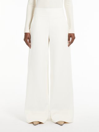 Белые брюки Max Mara расклешенные: фото 2 - Invogue