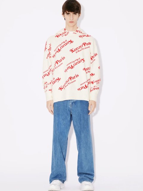 Белое худи KENZO с принтом: фото 5 - Invogue