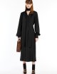 Чорна довга сукня SPORTMAX з шовку: фото 4 - Invogue