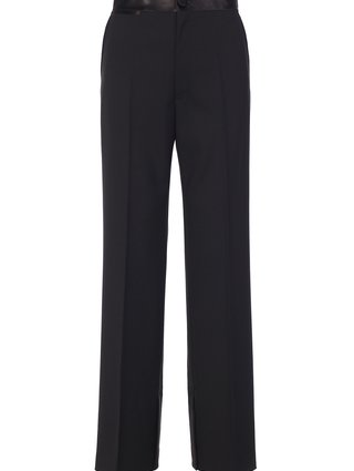 Чёрные брюки HELMUT LANG: фото 2 - Invogue