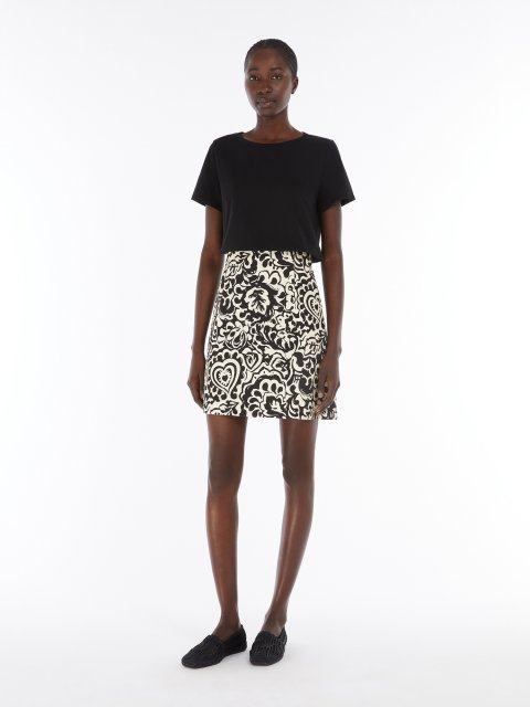 Черная футболка Weekend Max Mara из органического хлопка: фото 1 - Invogue