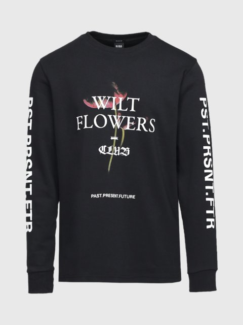 Чёрная футболка BOSS: фото - Invogue