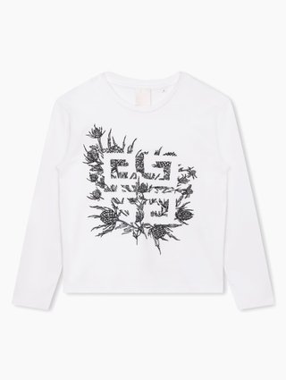 Белый свитшот GIVENCHY KIDS: фото 1 - Invogue