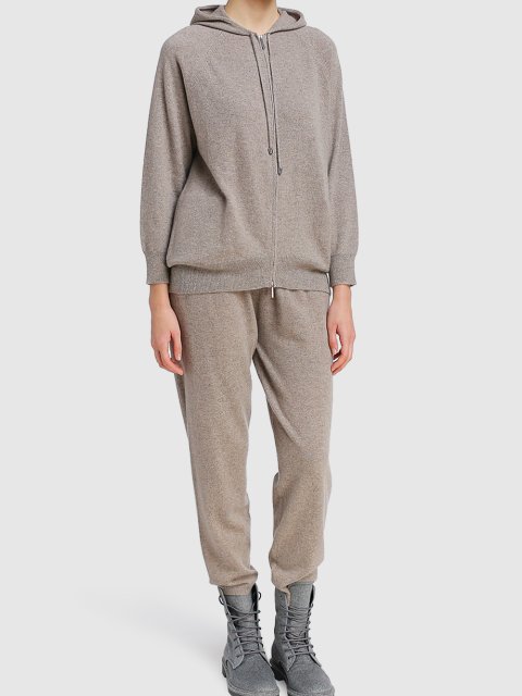 Бежевые брюки MAX MARA: фото 2 - Invogue