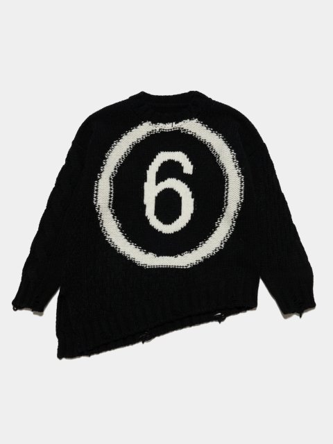 Чорний светр MM6 MAISON MARGIELA KIDS : фото - Invogue