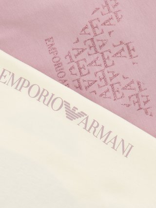Комплект різнокольорових футболок Emporio Armani з бавовни: фото 2 - Invogue