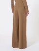 Коричневые брюки MAX MARA из шерстяного трикотажа: фото 3 - Invogue