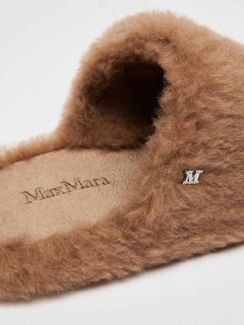 Темно-бежеві мюлі Max Mara Teddy: фото 4 - Invogue