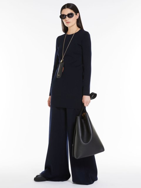 Темно-синя сукня MAX MARA з вовни: фото 4 - Invogue