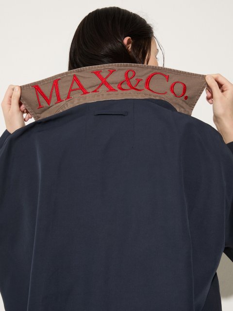 Темно-синя куртка Max&Co вільного крою: фото 5 - Invogue