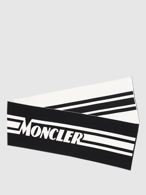 Чёрный шарф MONCLER ENFANT: фото 1 - Invogue