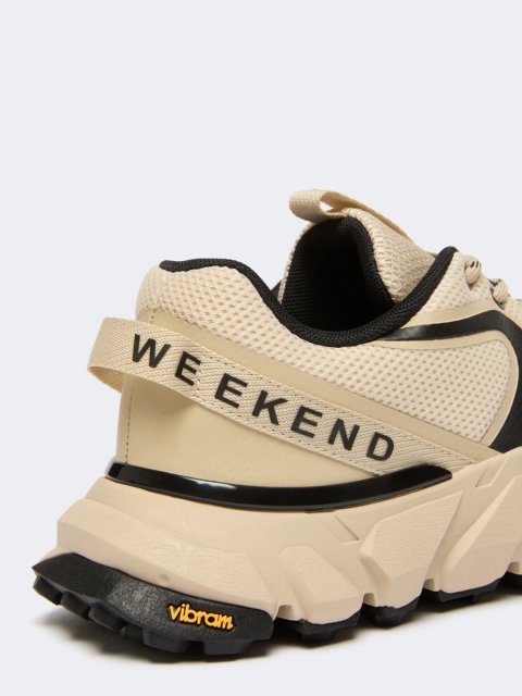 Бежеві снікерси WEEKEND MAX MARA з контрастними деталями: фото 4 - Invogue