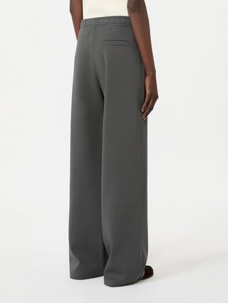 Тёмно-серые брюки Max Mara из хлопка и полиэстера: фото 3 - Invogue